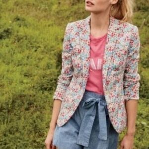 J.Crew x Liberty Campbell Sunset Floral Blazer